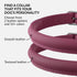 CollarDirect Rolled Leather Dog Collar, Soft Padded Round Puppy Collar, Handmade Genuine Leather in 13 Colors (8-11