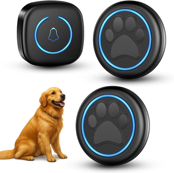 Yoiilifee Dog Door Bell for Potty Training, Smart Wireless Doggie Doorbell to Go