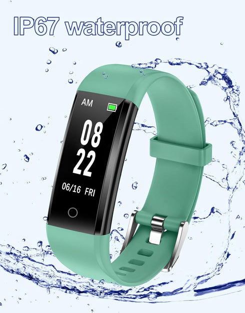 GRV Fitness Tracker Non-Bluetooth Watch, Waterproof Pedometer with Steps, Calories Counter, Sleep Tracker for Men Women
