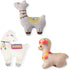 FRINGE STUDIO Pet Toy | Small Dog Toy Set, Llama Love | 3 Pieces