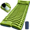 Yuzonc Camping Sleeping Pad, Ultralight Camping Mat with Pillow, Built-in Foot Pump, Compact for Hiking