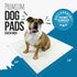 Premium Puppy Pee Pads with Adhesive Sticky Tape - 24x24 Large Dog Training Wee Pads, 100-Count, White