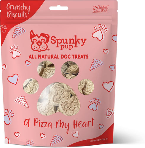 Spunky Pup A Pizza My Heart, Crunchy Biscuit Treats, 10 oz