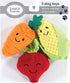 Luvable Friends Unisex Baby Squeaky Plush Dog Toy with Rope