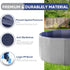 Dog Pool, Foldable Pet Swimming Pool with 6mm High-Strength PP Board, Collapsible Doggy Pools for Small Dogs, Non-Slip