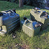 Water Container with Spigot, Portable Green Bucket for Camping, Hiking, Picnic, BBQ, 4.8Gal PE Storage Carrier (Green)