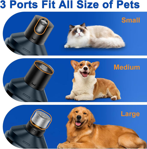 HOOCEN Trimmers Pet Nail Grinder, Quiet and Low-Vibration Dog Nail for Large Dogs, Medium, Small Dogs Cats Pets