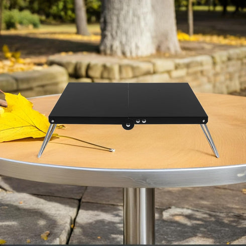 MAGICLULU Small Foldable Camping Table Aluminum Portable Folding Outdoor Picnic Side Table Lightweight Mini Metal Desk