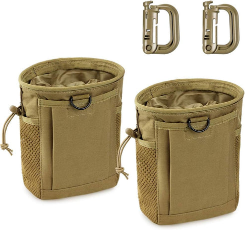 LIVANS Tactical Molle Dump Pouch - Magazine Recovery Pouch, Adjustable Military Holster Bag for Airsoft Paintball