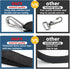Two Hooks Adjustable Bimini Boat Top Straps, 38"~70" Marine Awning Webbing Straps with Heavy Duty Snap Hooks
