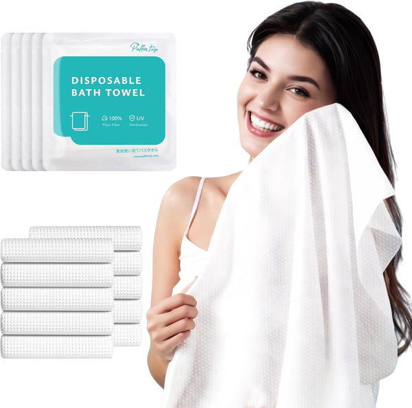 10 Pack Disposable Bath Towels Durable Large Portable Thicken Camping Towels for