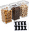 Lolytama 3Pack Pet Food Storage Containers, Airtight Dog Food Storage Container with Locking