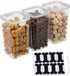 Lolytama 3Pack Pet Food Storage Containers, Airtight Dog Food Storage Container with Locking