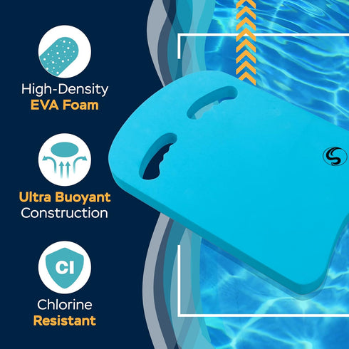Sunlite Sports Swimming Kickboard - One Size Fits All, Great Training Aid for Children and Adults