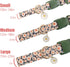 Flower Patterns Dog Collar with Accessories, Soft Cotton for Small, Medium, Large Female and Male Dogs (Daisy & Wild