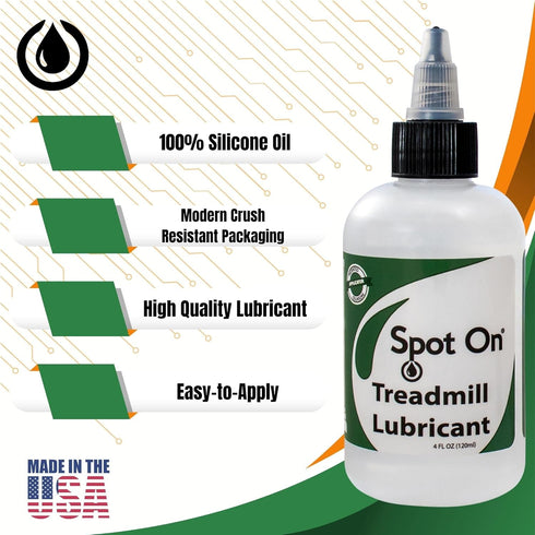 8 inch 100% Premium Treadmill Belt Lubricant - Made in The USA - Patented Application Tube and Precision Twist Cap