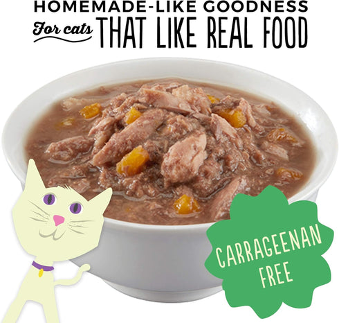PETITE CUISINE Grain-Free Wet Cat Food, L'il Violet's Tuna, Pumpkin & Tilapia, 24 cans 2.8 oz