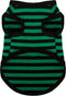 Dog Striped Shirt, Happy Color Cotton Sleeveless Tank Top for Small Medium Dogs, Breathable Pet Apparel
