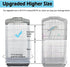 ASOCEA Large Bird Cage Cover, Adjustable Soft Nylon Mesh Seed Catcher Skirt Guard for Parrot Parakeet Macaw (White,