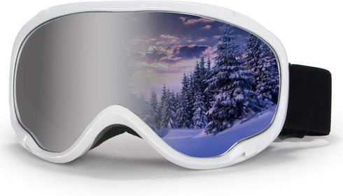 Ski Goggles for Men and Women, OTG Snow Sport Goggles for Youth and Adults, Snowboard Goggles