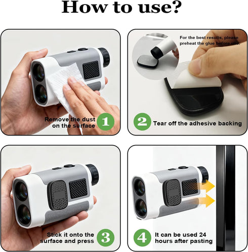 Play as Pro Golf Rangefinder Holder,Magnetic Adhesive Mounts,Golf Rangefinder Accessories with Strong Magnet for Golf