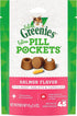 Greenies Pill Pockets, Salmon Treats for Cat, 45 oz, 1 pk