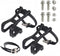 Bicycle Pedal Toe Clip Cage with Straps for Exercise Bike,Pair of Pedal