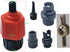 SUP Paddleboard Pump Adapter Valve Adapter with 4 Air Valve Nozzles for Air Pump Kayaks Boats,Inflatable Beds,Tents Paddle Board,Inflatable Boat, Bike Tires,Automobile tire,etc.