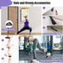 Resistance Bands with Handles for Women, 5 Level Workout Bands for Physical Therapy, Yoga, Pilates