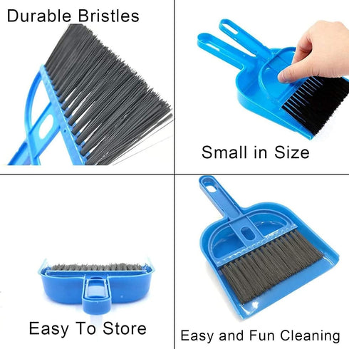 kathson Rabbit Litter Box, Pet Toilet Cage with Small Animal Cleaner Broom Brush Dustpan for Bunny