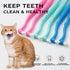 PenVinoo Dual Sided Cat Toothbrush Dog Toothbrush Finger Brush Micro Head, Suitable for Small to Large Dogs & Cats