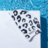 Swim Cap for Women - Silicone Swimming Cap for Long Hair with Leopard Print