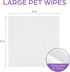 PrimePets Dog Wipes for Paws and Butt - 100 Count, 8" x 8" Lavender Scented Extra Thick Wipes for Sensitive Skin