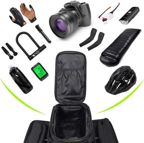 West Biking Waterproof Bike Rear Pannier Bag, 35L Large Capacity Multi-Function Bicycle Rack Carrier Bag