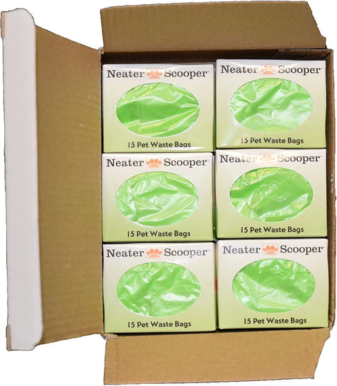 (12 180 Count) Neater Pets Neater Scooper Standard Size Refill Bags for Standard Neater Scooper Litter Scoop with Bags