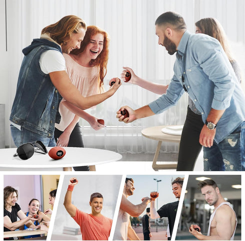 Hand Grip Strengthener, Rechargeable Digital Grip Trainer up to 220.4 Lbs (100kg) for Strength Training & Stress Relief