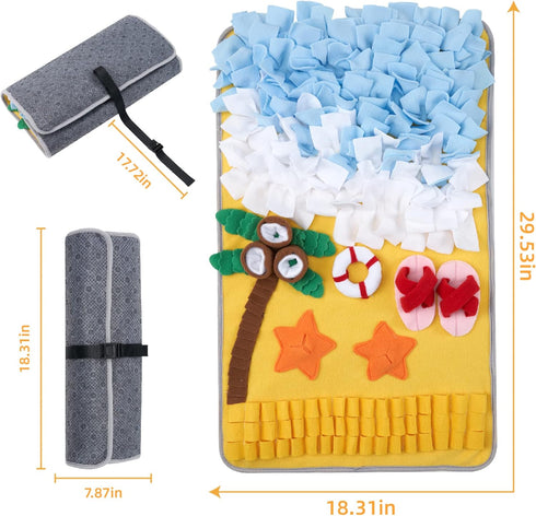 DyPinYise Snuffle Mat for Large Dogs Sniff Mat for Cats, Dog Enrichment Toys, Dog Puzzle Toys Small Medium Pet Sniffing