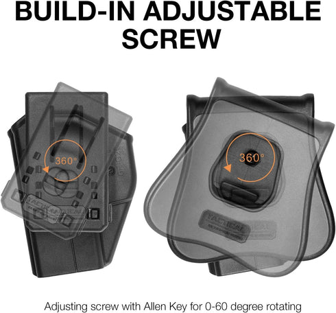 Tactical Scorpion Gear Slimline Modular Level II Retention Paddle Holster for Taurus Millennium G2 PT111 PT132 PT138