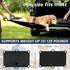 Geiserailie 6 Black Emergency Dog Stretcher for Large Dogs Portable Pet Rescue Carrier with Handles & Safety Strap