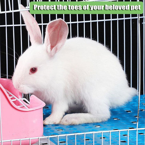 6 Chinchillas Pcs Rabbit Cage Mats,Mat for Wire Floor,Cages Plastic Bunny Feet Pad Playpen Feet Mats Floor Feet Pads