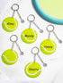 Taiyin 18 Set Large Size Tennis Acrylic Keychain Kit with Pen for Sublimation Vinyl Sticker DIY Crafting