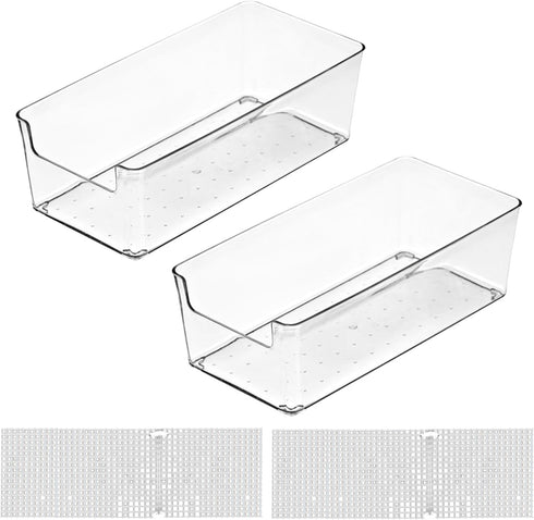 2 Pack Transparent Hermit Crab Water Tanks with Cuttable Climbing Ramp, Ideal Habitat for Crabs