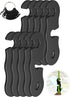 Rope Tensioner (10 Pack), Aluminum Alloy Camping Tent Guyline Cord Adjuster for Camping, Hiking, Backpacking (Black)