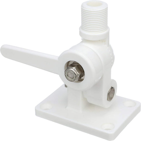 Seachoice 4-Way Nylon Antenna Ratchet Mounting Kit, White Finish