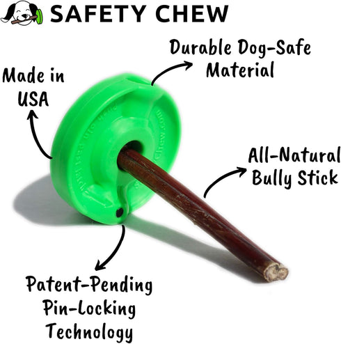 SafetyChew Starter Pack | Bully Stick Holder | All-Natural Free-Range Dog Chews Made in USA