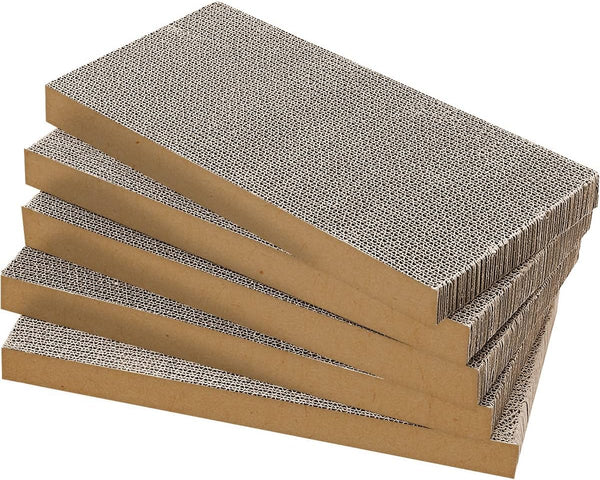 AGYM 5 Packs Cat Scratcher, Durable & Premium Recyclable Cardboard Scratching Pad for Indoor Cats, Large Size