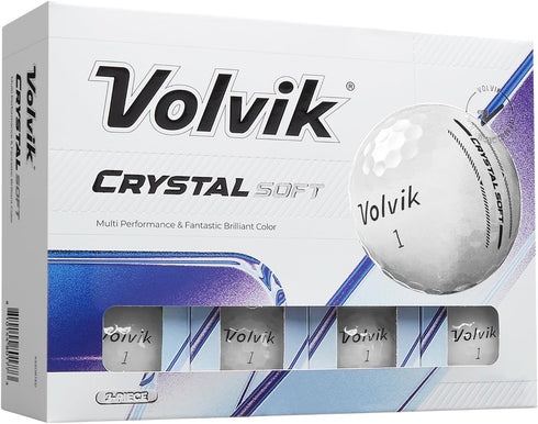 Volvik Crystal Soft Golf Balls (White)