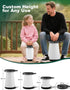 Keephark (5 3 400 lbs (10 Collapsible Camping Stool with Lights Colors, Modes), Holds up to & Adjustable Height