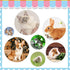 Rabbit Grooming Kit, Brush for Shedding with Bunny Nail Clipper, Trimmers with Pet Combs for Hamster Guinea Pig Ferret