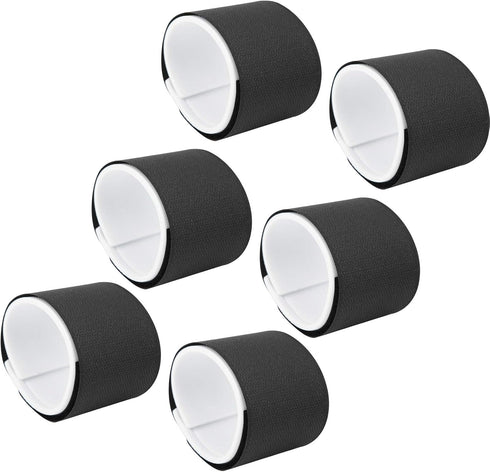 Ski Straps, Adjustable Hook and Loop Fixing Straps for Carrying Narrow Wide Fat Skis, 6 Pcs